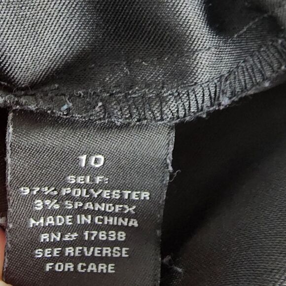 Dress Barn Women’s Sleeveless Shift Midi Dress Size 10 Black - Picture 6 of 6